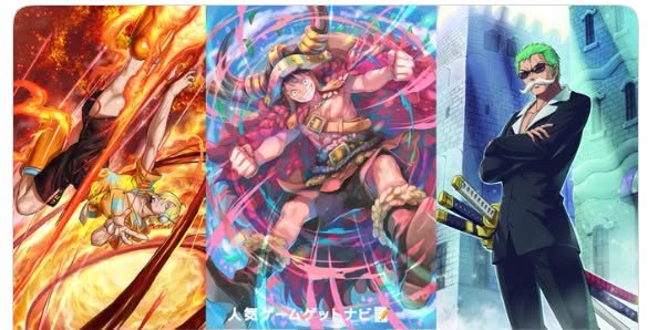 [Pre order] V JUMP ONE PIECE 書卡(Luffy & Zoro & Sanji)