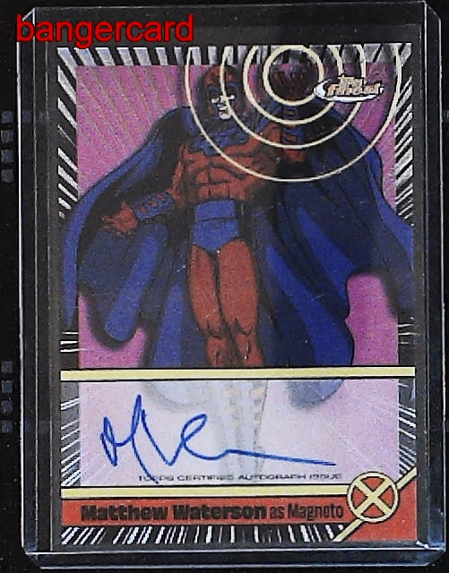 2025 Topps Finest X-Men '97 Matthew Waterson Magneto Auto Voice Actor