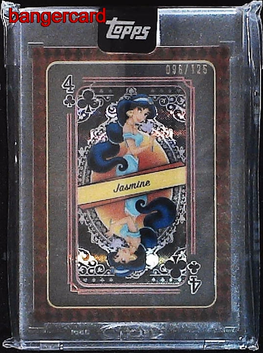 2025 Topps Disney Mint Princess Jasmine playing card /125 Queen of Hearts